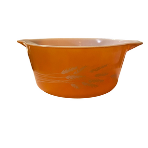 Pyrex Orange Wheat Design Mixing Bowl